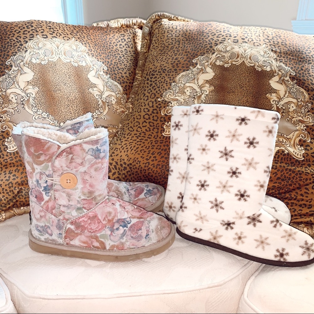 bundle of 2 slipper boots